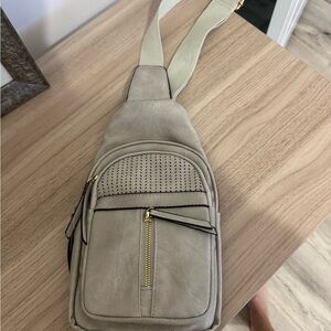 Stylish Beige Sling Bag